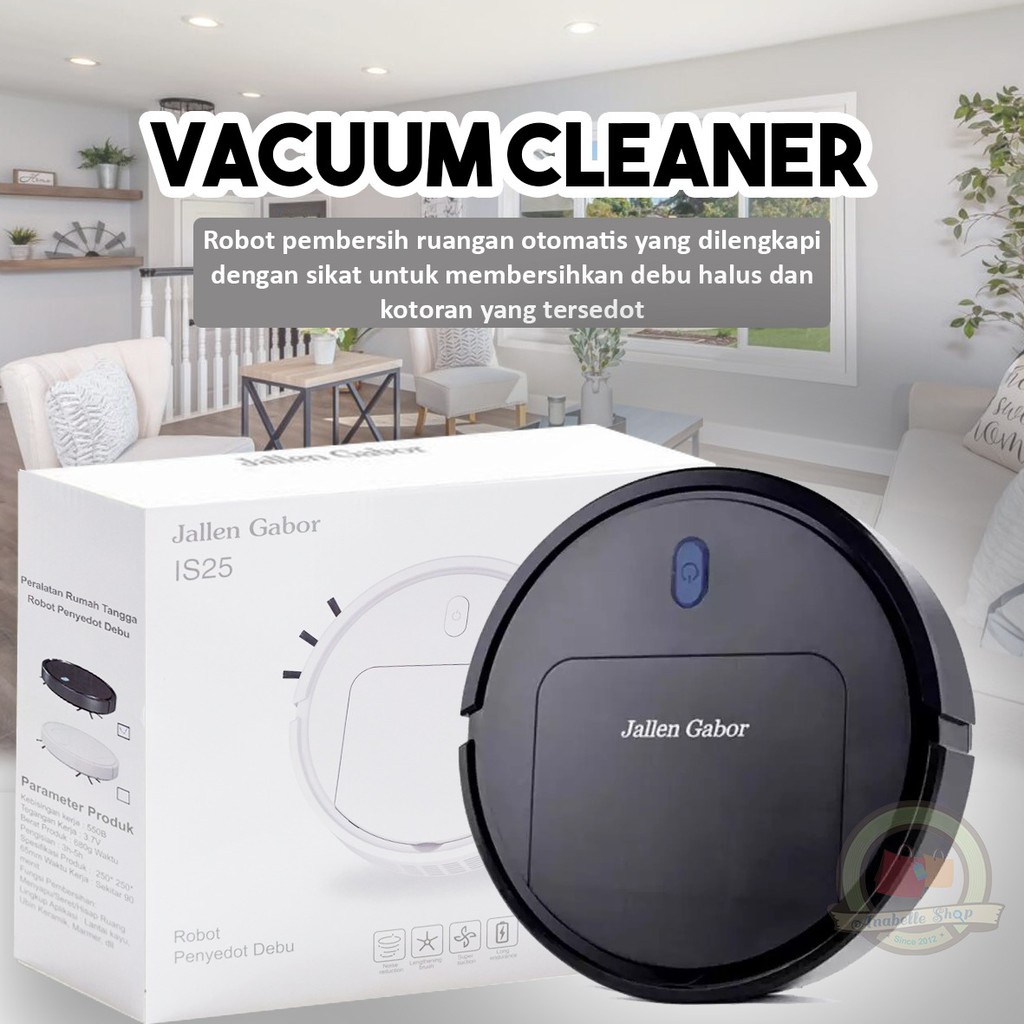 PRODUK BARU !!  Jallen Gabor Vacum Robot Pembersih Debu Lantai Smart Vakum Vacuum Cleaner