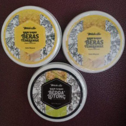MABELLO Paket Mix Masker Temulawak & Bedda Lotong Halal Original BPOM