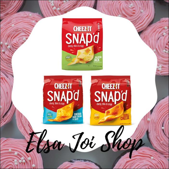 

CHEEZ-IT SNAP'D CRACKERS SERIES - 7.5OZ - DOUBLE CHEESE