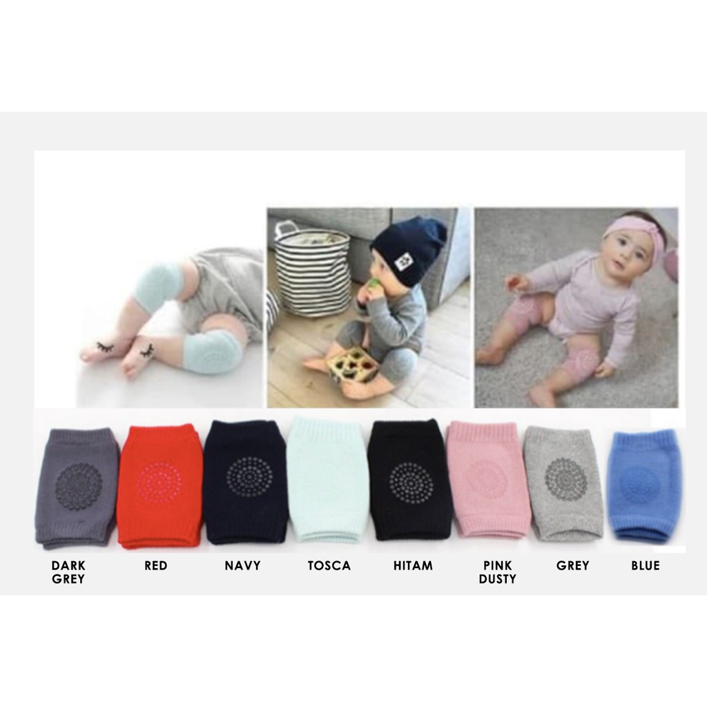 PELINDUNG LUTUT BAYI - BABY Knee Protector Dari Merangkak sarung pad bayi merangkak anti hitam chn