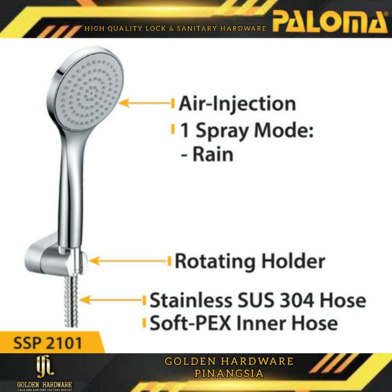 PALOMA Hand shower set Shower mandi set SSP 2101
