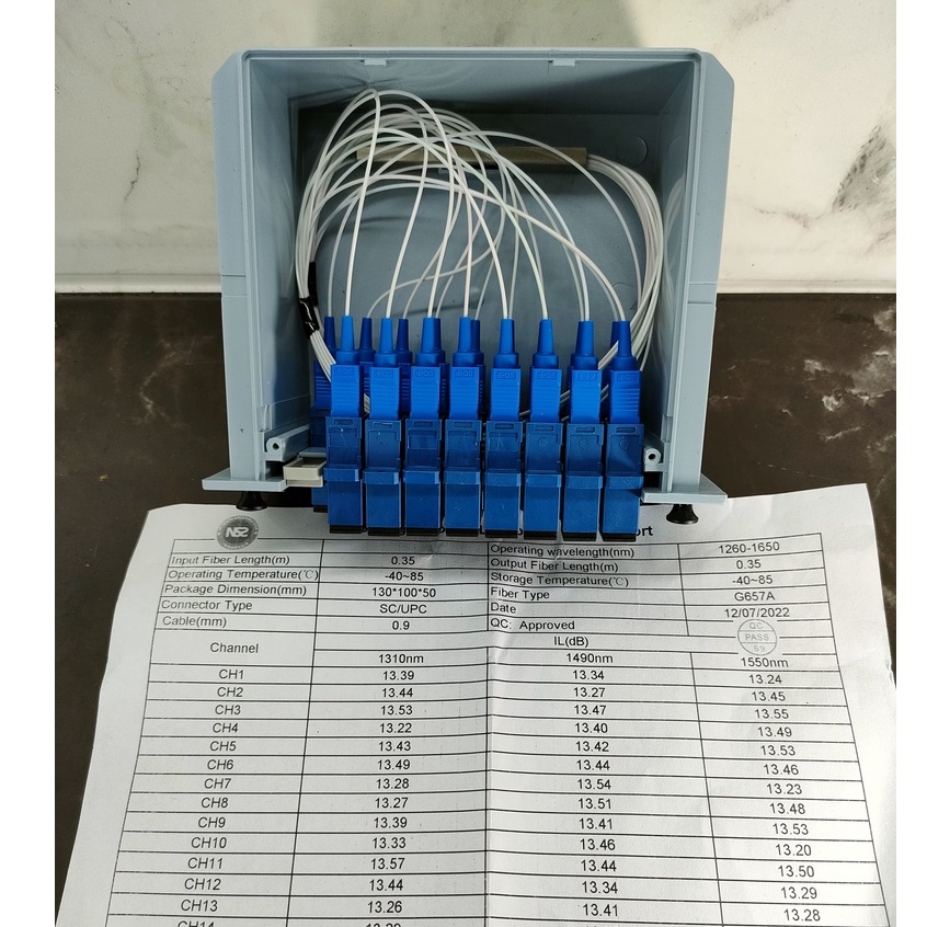 passive splitter 1:16 lengkap box / splitter box 1 16