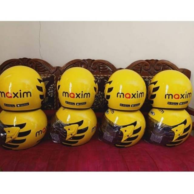 JAKET MURAH COCOK LEBARAN HARI RAYA / READY PROMO  HELM MAXIM + JAKET MAXIM DRIVER MAXIM