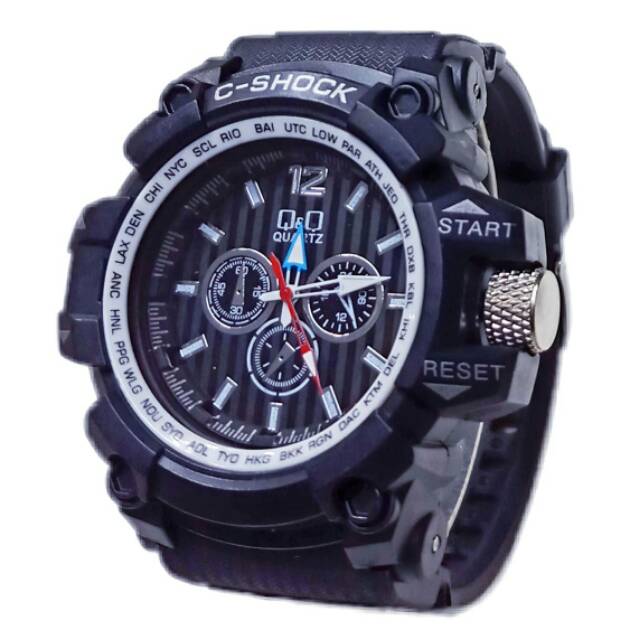 Terima Cod)Jam Tangan Pria C-Shock  (Strap Rubber)Dikirim Dari Jakarta) ko