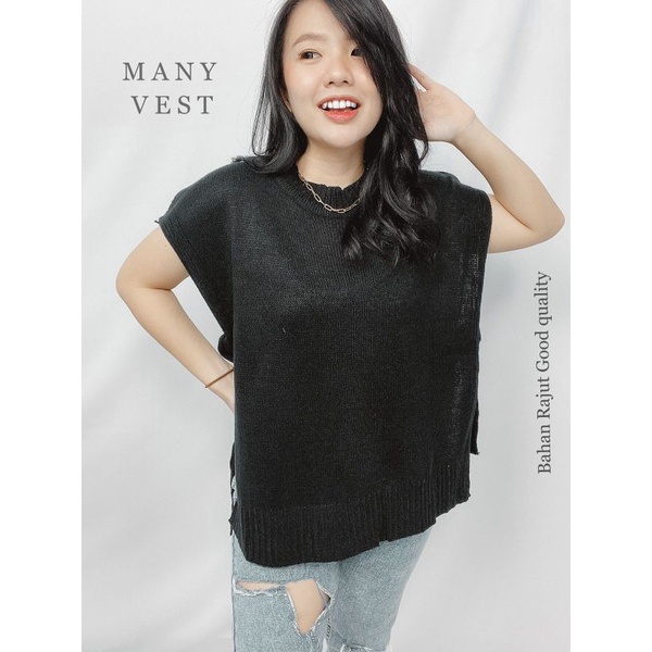 MDLV ~ BG MANY VEST TALI // ATASAN RAJUT CEWEK // BAJU RAJUT // FASHION WANITA