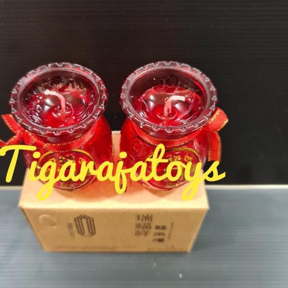 ➴ Lilin Jelly Merah Nanas ℗