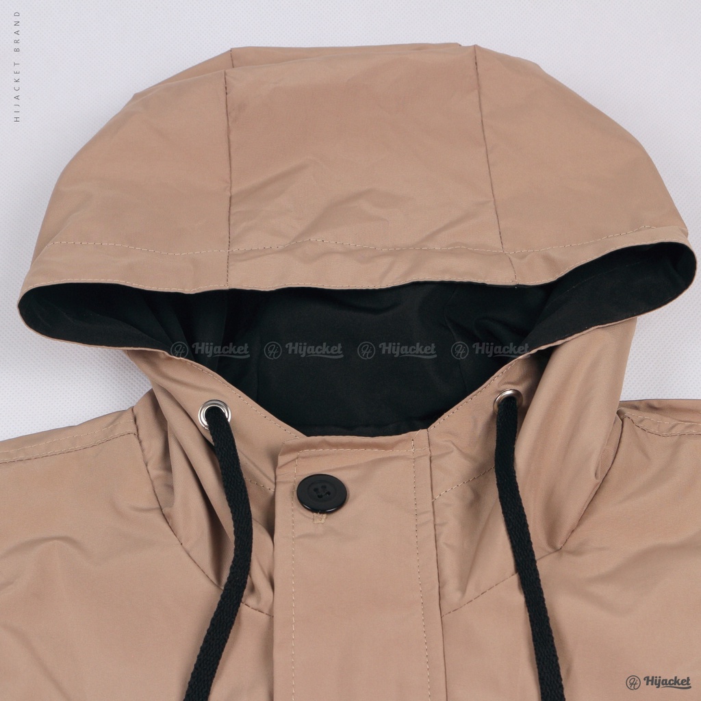 Hijacket Ixora Cream Parachute Wind & Water Prouf Original Guranteed Free Goodie Bag & Keychain-3