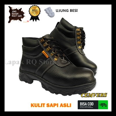 Sepatu Keselamatan Nyaman Pelindung Sol Baja Sepatu Kerja Ujung Besi Sepatu Bot Modis Pria Kulit Sepatu Bot Keselamatan Platform untuk Pria