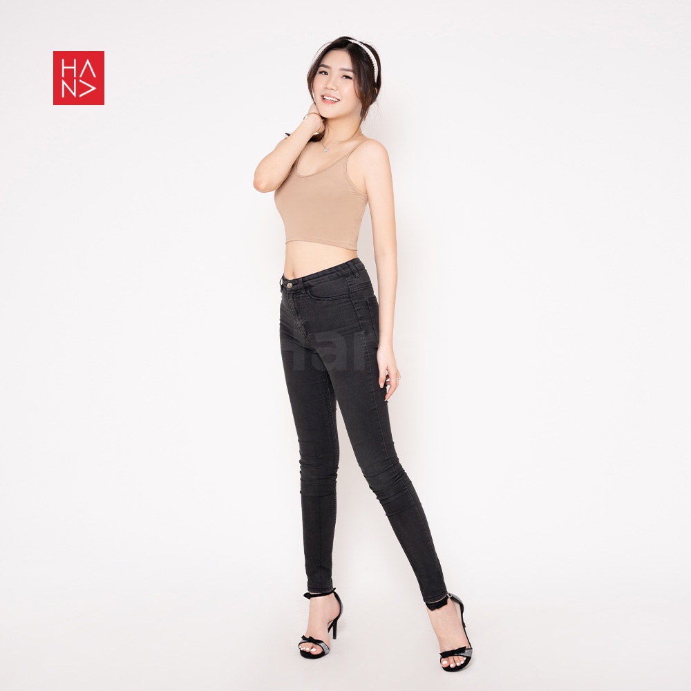 (COD) HanaFashion - Aurora Basic Tank Top Crop S - XL Wanita - TT035-3