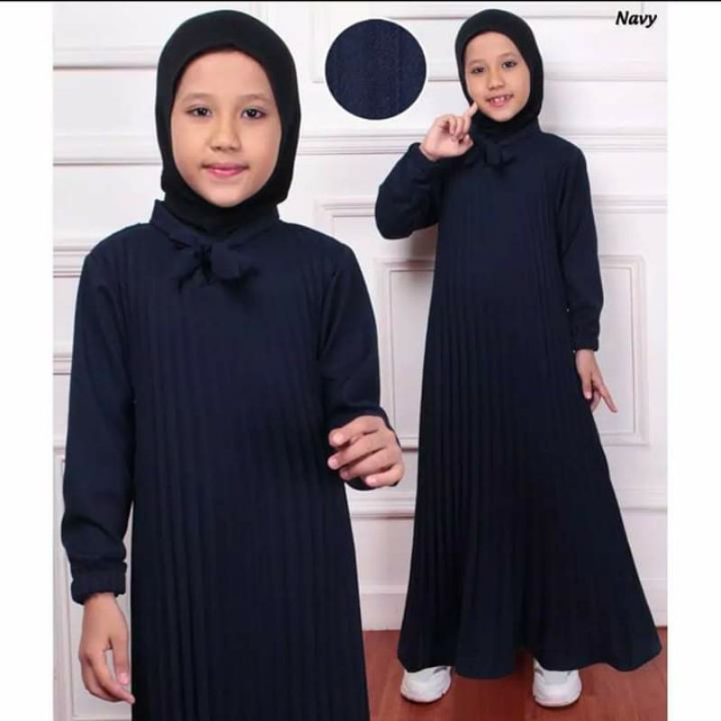 Gamis Plisket Anak Umur 11-12 Tahun Gamis Plisket Anak Gamis Anak Maxy Anak Gamis Anak Hyget