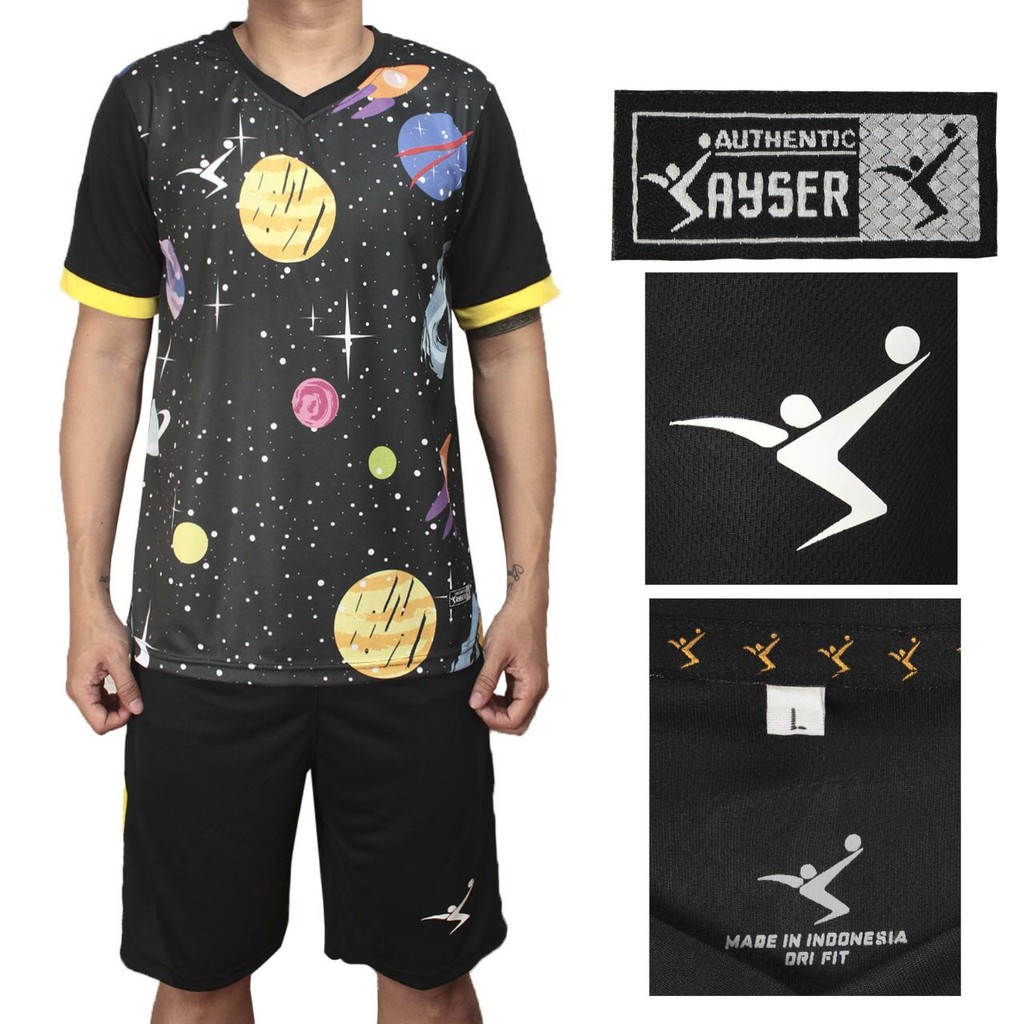 New.. SPACE kaos stelan setelan jersey futsal sepak bola kayser