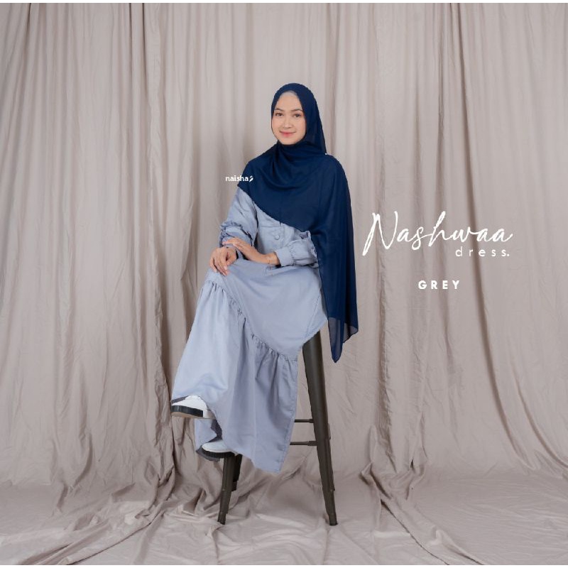 Nashwaa Dress/gamis syar'i/gamis terlaris 2022