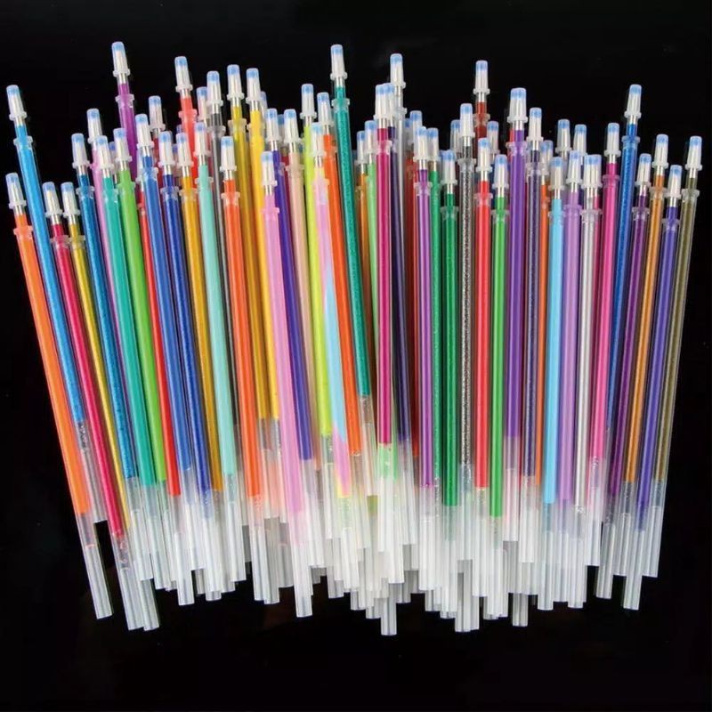 

Pulpen Gel Aneka Warna Bolpen Murah Warna Warni Rainbow unik creative Cover Bolpen Transparan