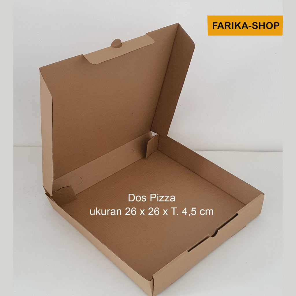 

Kardus uk. 26x26x4,5 cm isi 25 pcs / Box Kotak Packing / Dus Pizza Kotak Kue Baju Aksesoris