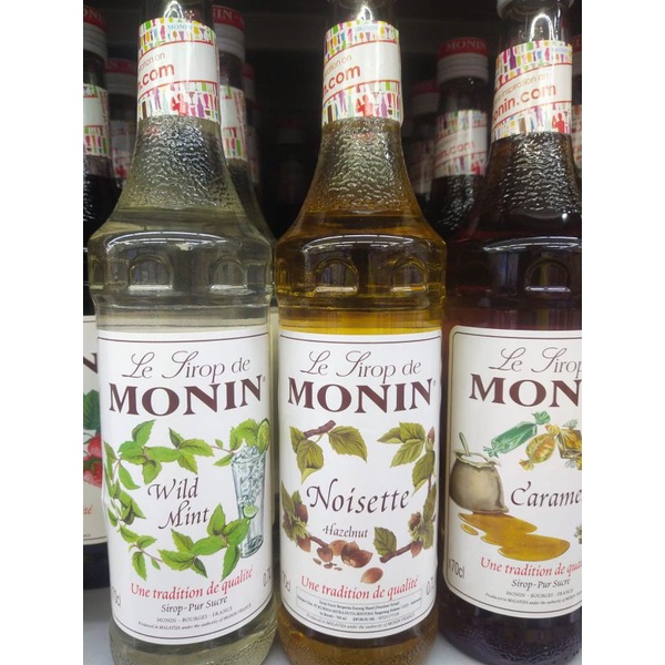 

syrup monin wild mint. hazelnut.caramel