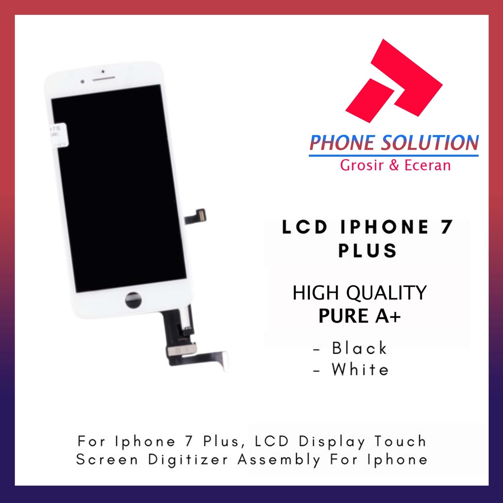 LCD Ip 7+ Fullset Touchscreen Original 100% // Supplier LCD Ip - Garansi 1 Bulan