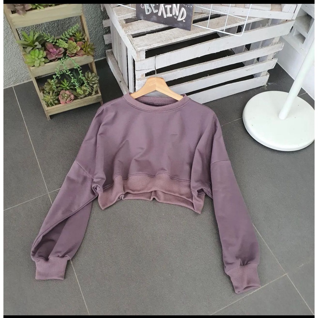 [COD] Sweater Oversize Wanita Oversize Extra Cropee XXL LD 130