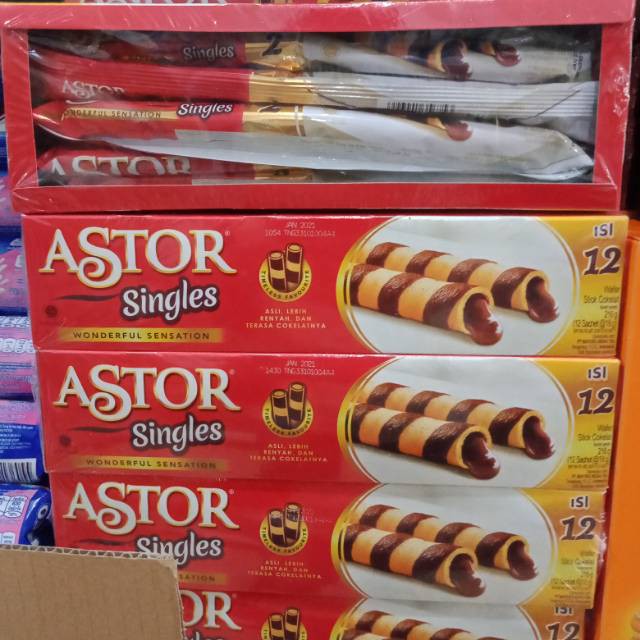 

Roma Astor Single Wafer Coklat Snack 18 Gr