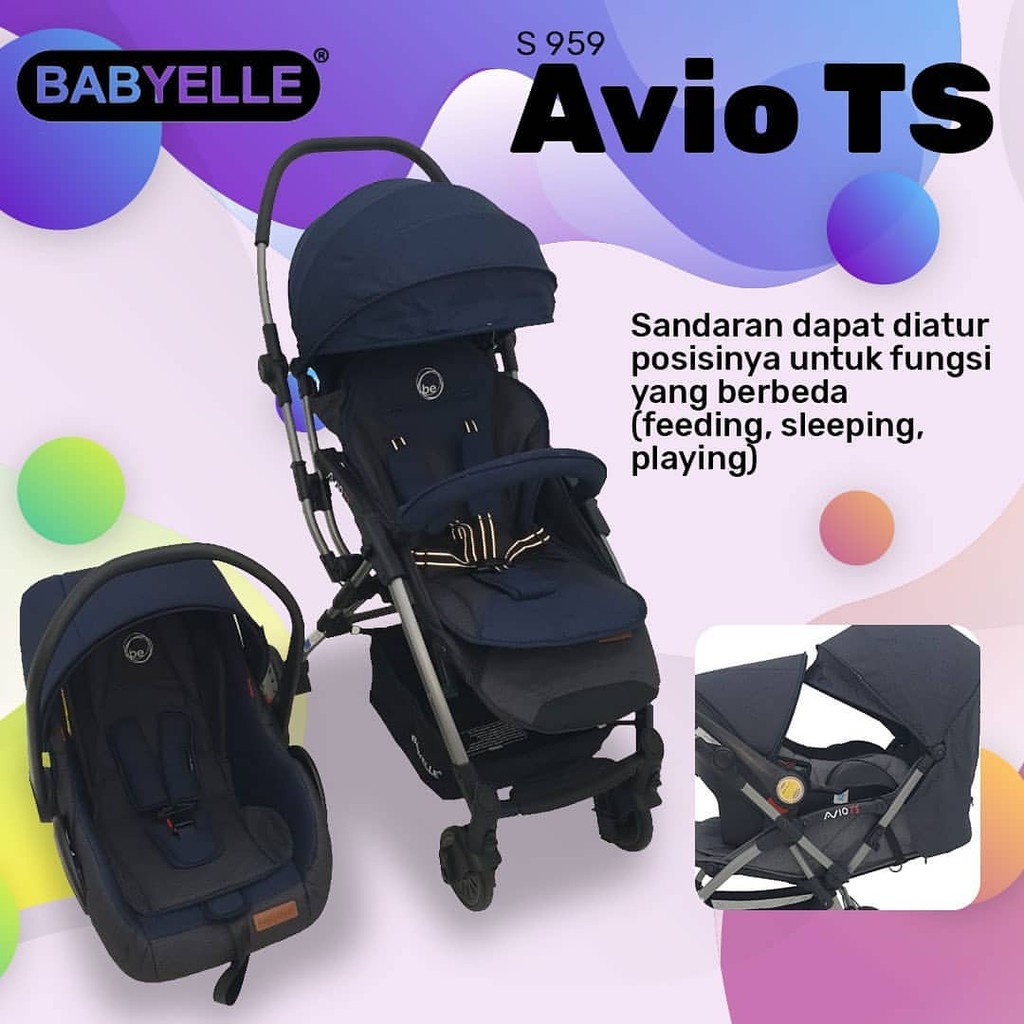 stroller babyelle avio rs travel system kereta dorong bayi plus carseat