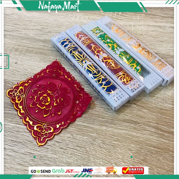 TATAKAN GELAS / SOUVENIR TATAKAN GELAS KEMASAN MIKA / SOUVENIR PERNIKAHAN