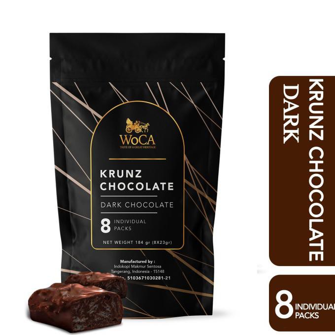 

Cuci Gudang Awal Tahun WoCA Krunz Chocolate Dark 8 individual packs Big Sale