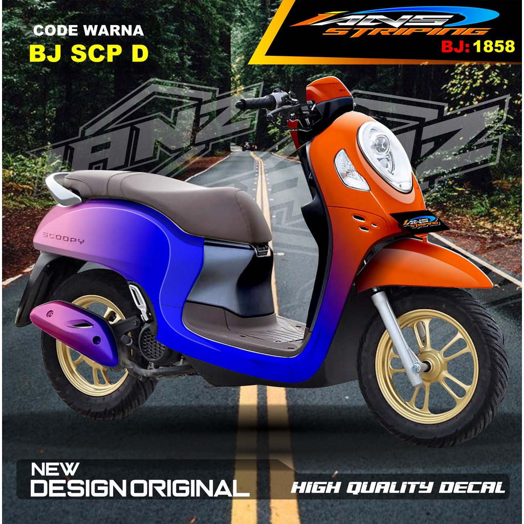 DECAL STICKER FULL BODY SCOOPY / STICKER ALL NEW SCOOPY / STIKER FULL BODY SCOOPY TERMURAH / STIKER MOTOR SCOOPY / STIKER MOTOR