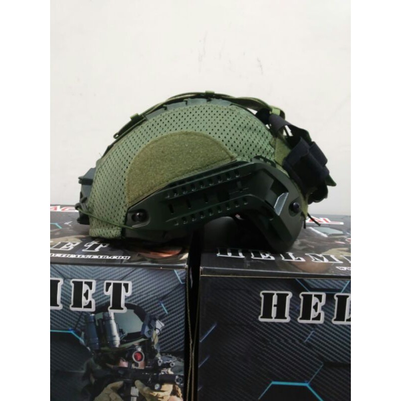 Helm Tactical TNI POLRI Mich 2001 Tactical/Helmet Plus Cover