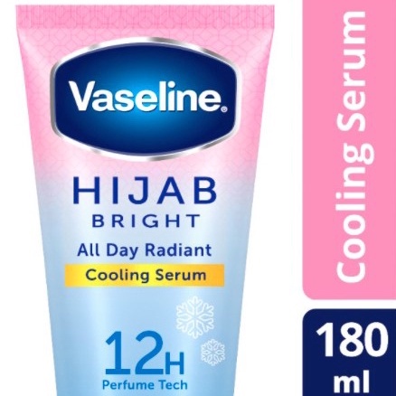 ★ BB ★ Vaseline Hijab Bright Cooling Body Serum - All Day Radiant Long Lasting Fragrance 180ml - Hijab Cooling