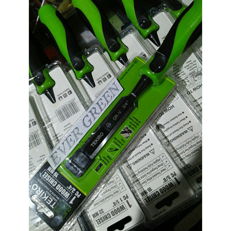 PAHAT TATAH KAYU 3/4"  (2 cm) TEKIRO GAGANG KARET - - - mesin trimer profil planer sugu gergaji kayu