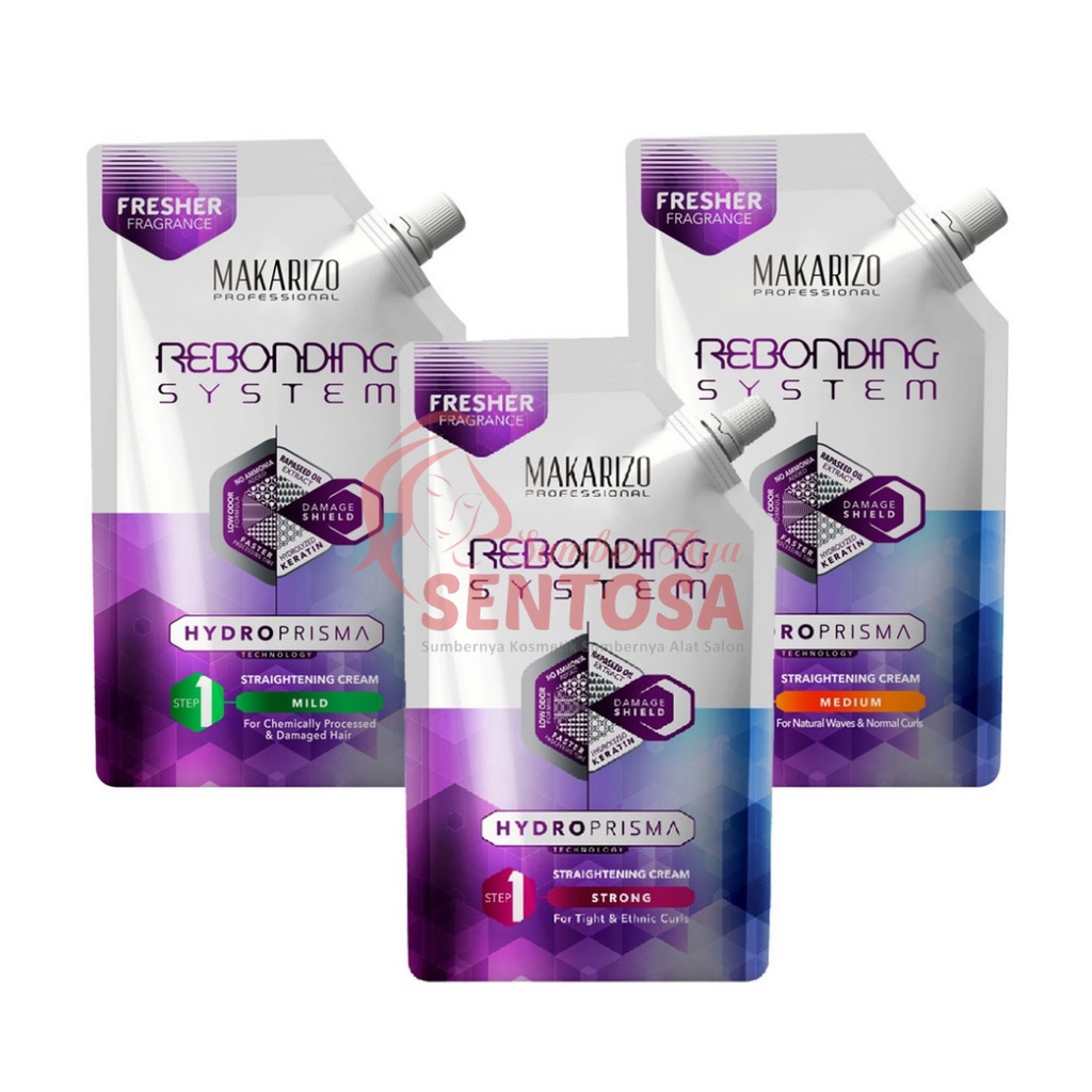 MAKARIZO REBONDING SYSTEM HYDROPRISMA STRAIGHTENING CREAM REFILL 500ML