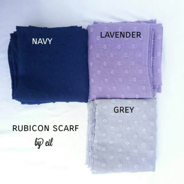 Linen Rubicon scarf / linen dot square