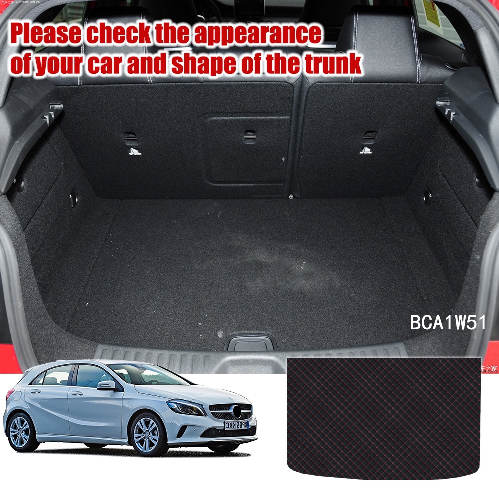 Pad Cover Bagasi Mobil Bahan Kulit Untuk Mercedes Benz A Class W176 2013 2014 2015 2016 2017 2018