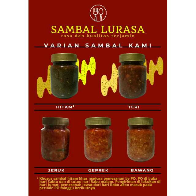 

SAMBAL LURASA (Teri, Geprek, Bawang, Jeruk)