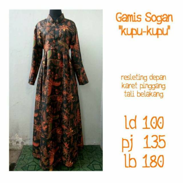 Gamis batik sogan