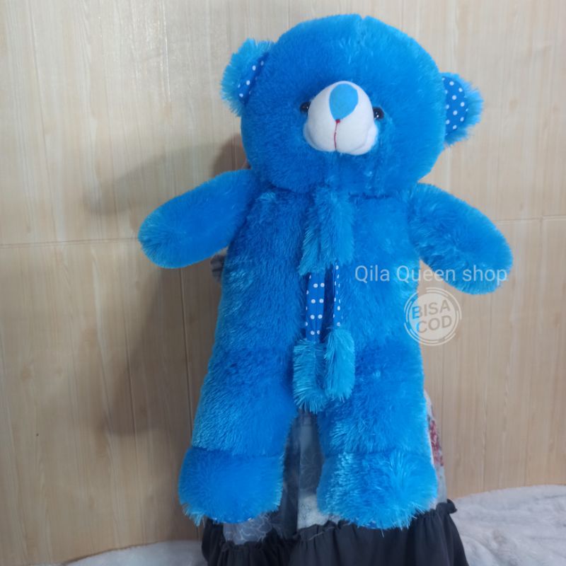 BONEKA Teddy BEAR SYAL XL 70CM bahan RASFUR