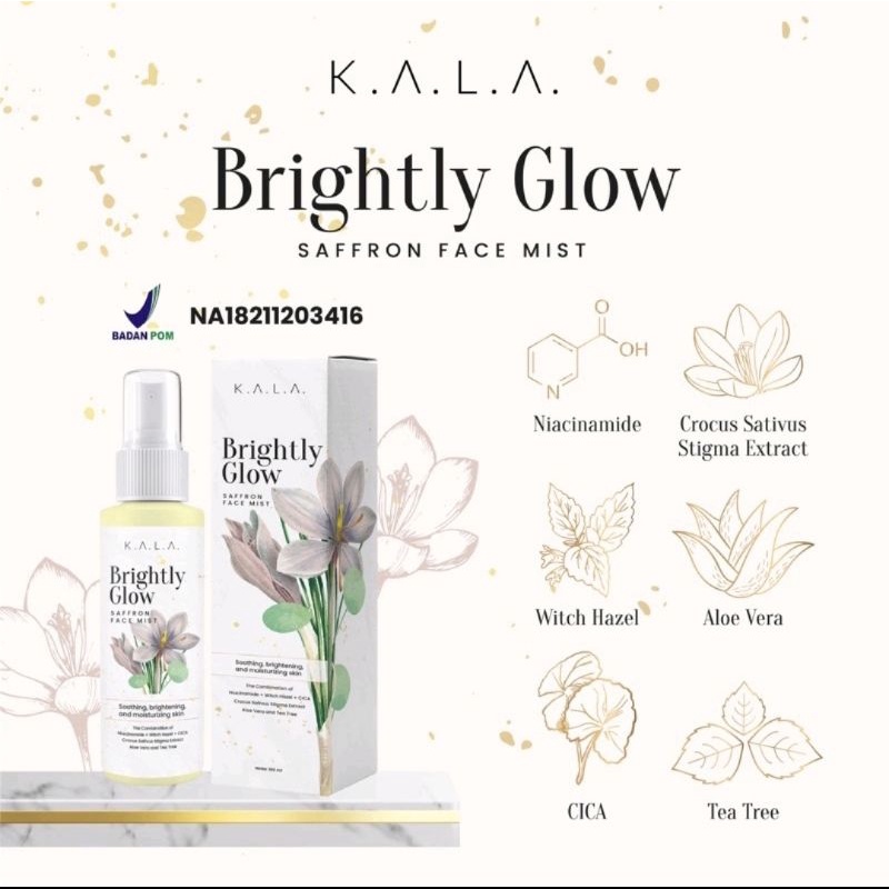 [BPOM] KALA Face Mist Saffron with Niacinamide