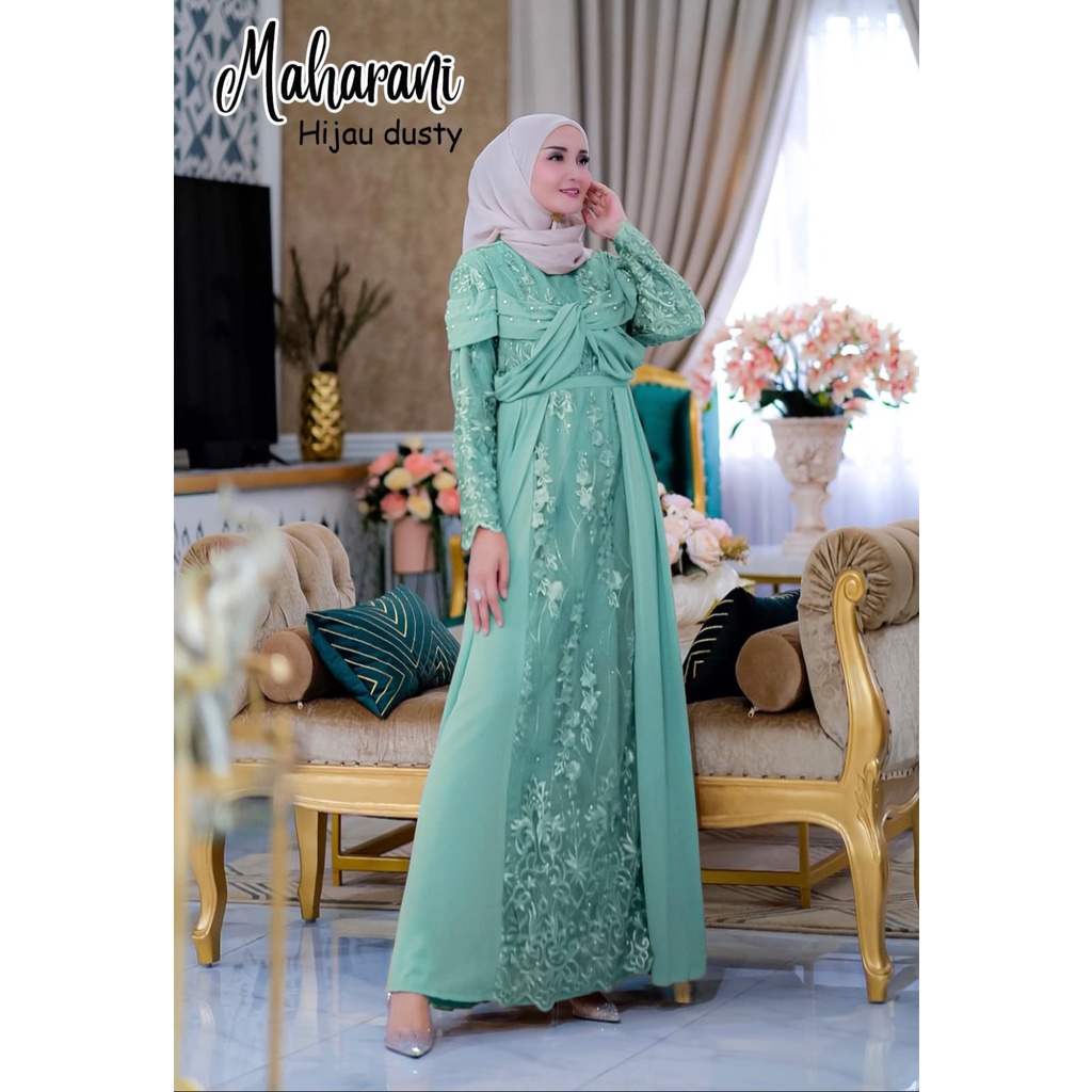 MAHARANI Gamis Pesta Muslimah Bridesmaid Kondangan Walimatul Kondangan Bridemaids