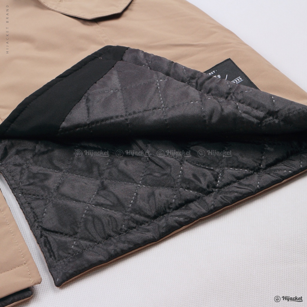 Hijacket Ixora Cream Parachute Wind & Water Prouf Original Guranteed Free Goodie Bag & Keychain-7