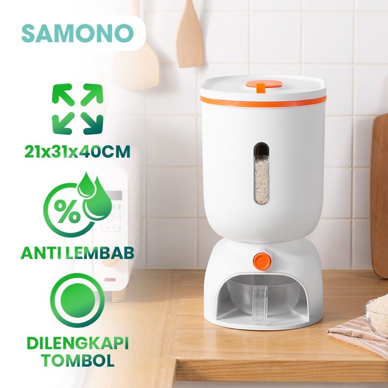 Samono SRB001 Rice Bucket Dispenser Beras Kapasitas 10kg