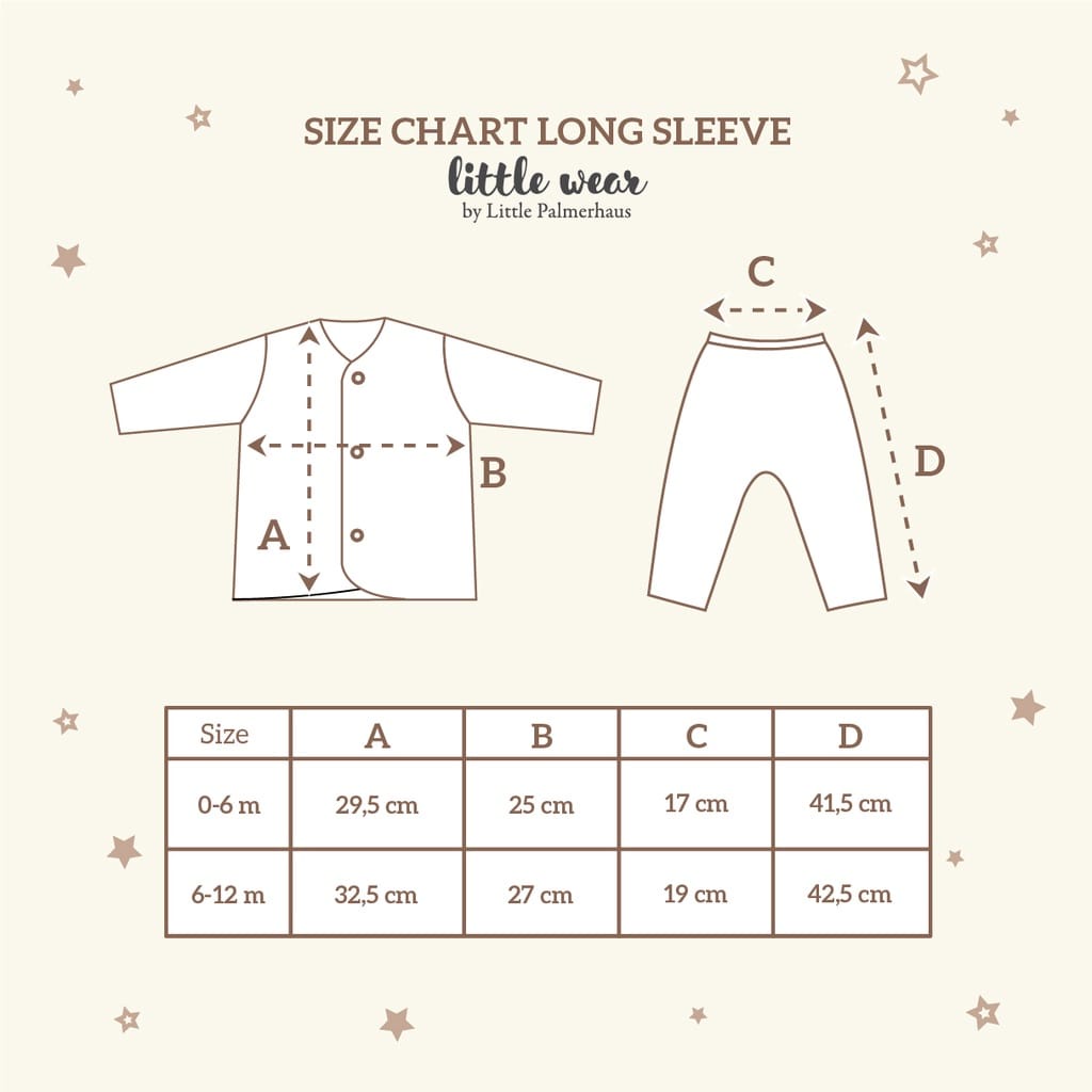 Little Palmerhaus - Little Wear Long Sleeve / Baju Setelan Panjang Bayi 0-12 Bulan 14.0