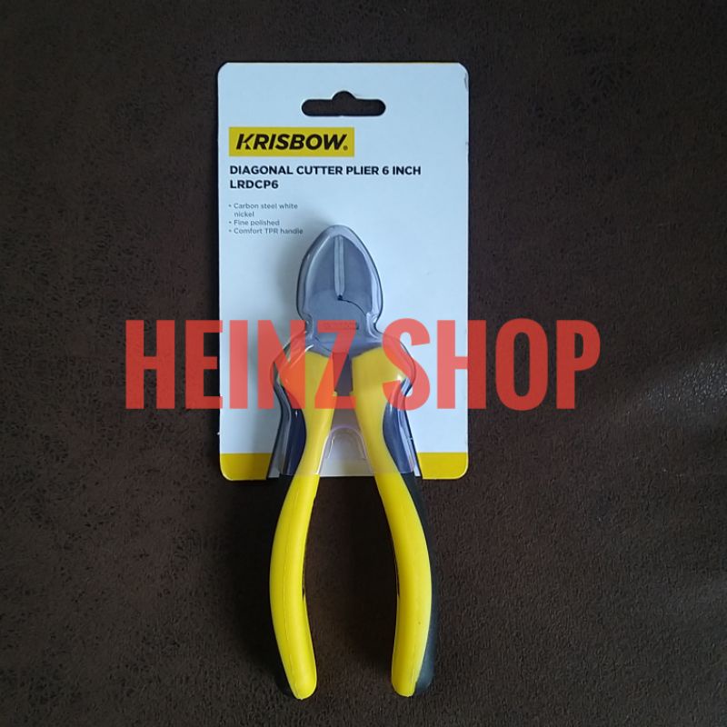 Krisbow Tang Potong 6 Inch Diagonal 15 Cm / Diagonal Cutting Plier 6"