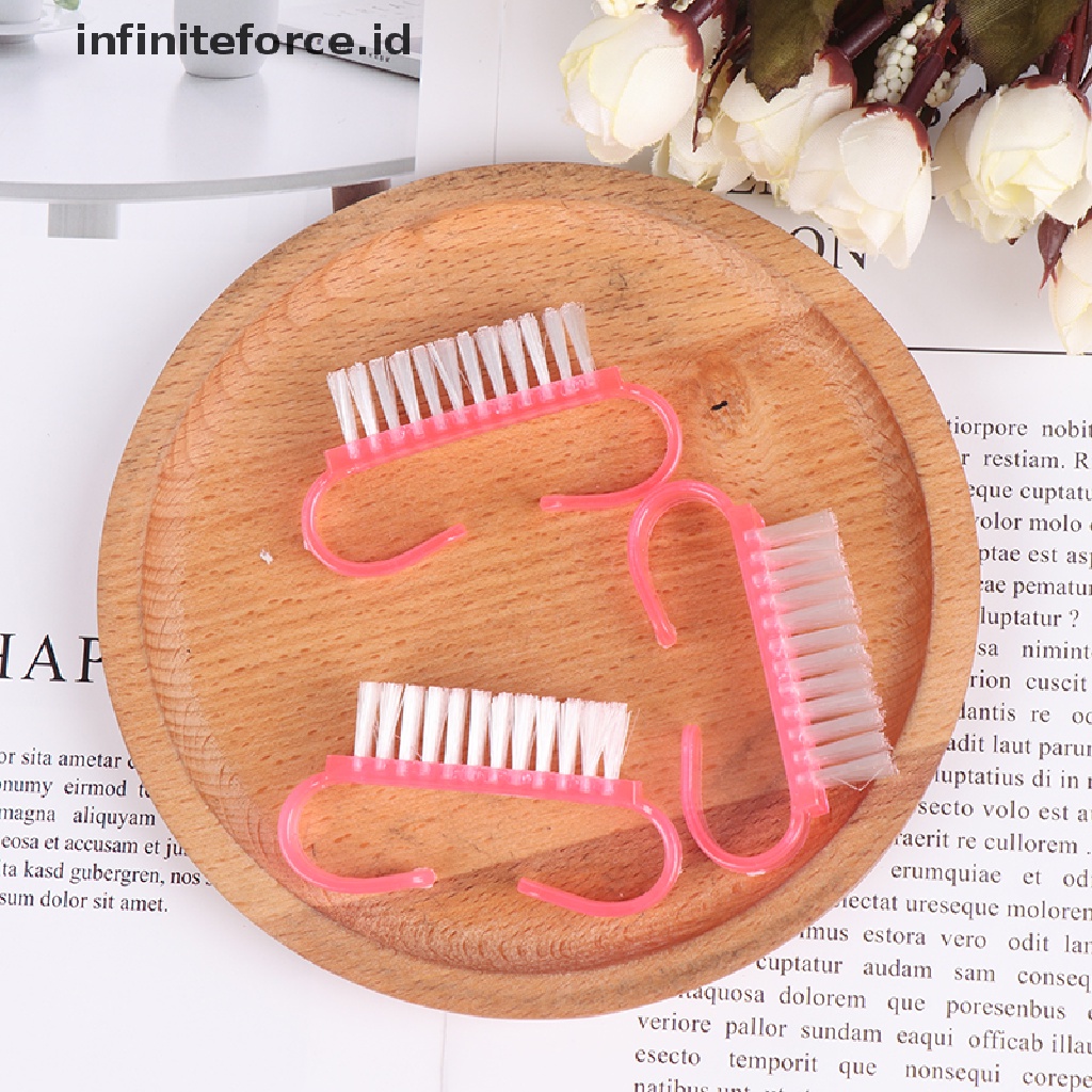 Infiniteforce.id 10pcs / Set brush Pembersih Debu Kuku Untuk nail art / Manicure