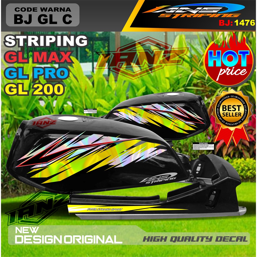 CUSTOM STRIPING GL PRO MAX VARIASI HOLOGRAM / STRIPING GL 2000 TERMURAH / STRIPING GL