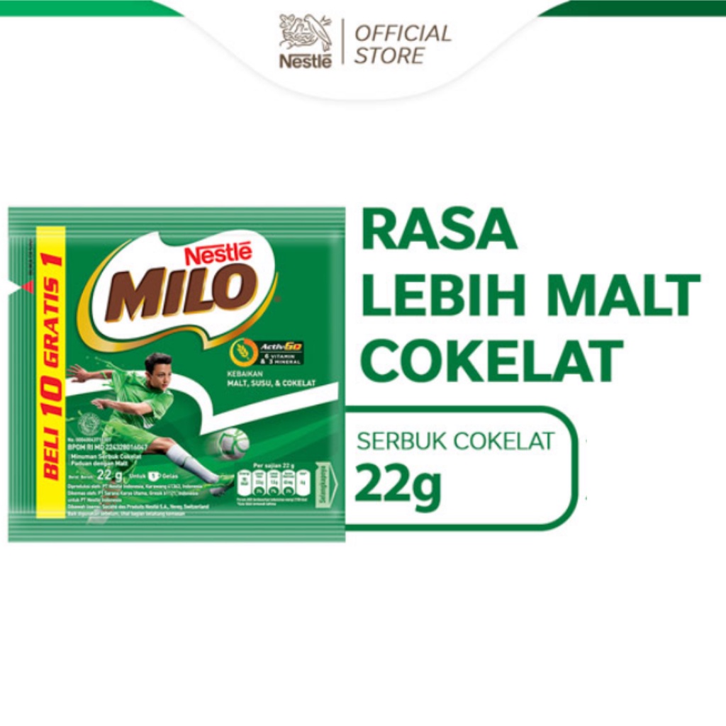 

MILO Active-Go Susu Coklat Sachet 22gr - 4pcs