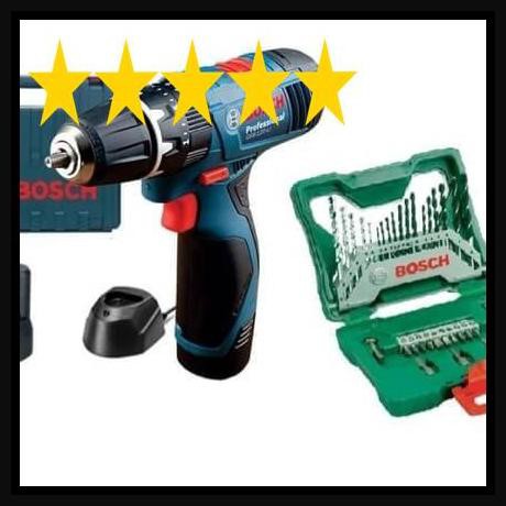 Mesin Bor Cordless Bosch Gsb 120 Li Mesin Baterai + Assesoris Gsb120Li Harga Promo