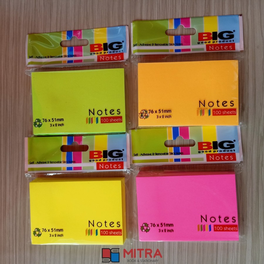 Jual Sticky Notes Post It Big X Mm Colour Shopee Indonesia