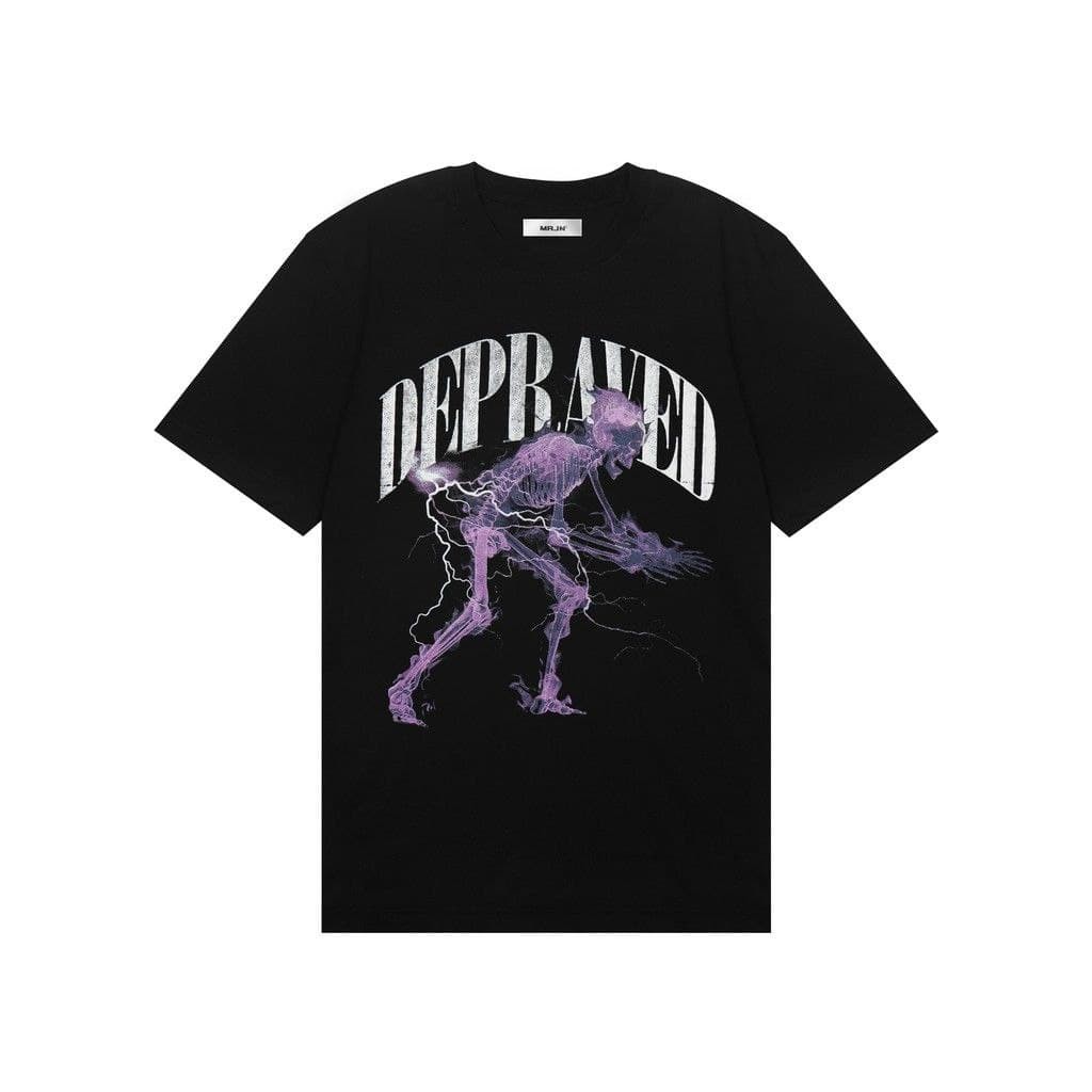 KAOS/TSHIRT PRIA WANITA BLACK MRJN - REMORSE