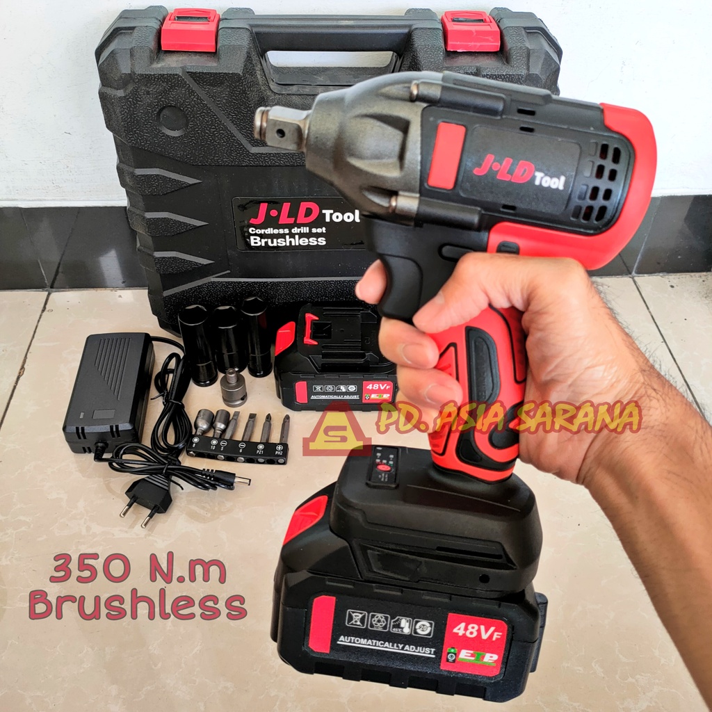 Jual Mesin Cordless Impact Wrench Brushless 48V JV88 JLD / Bor Baut