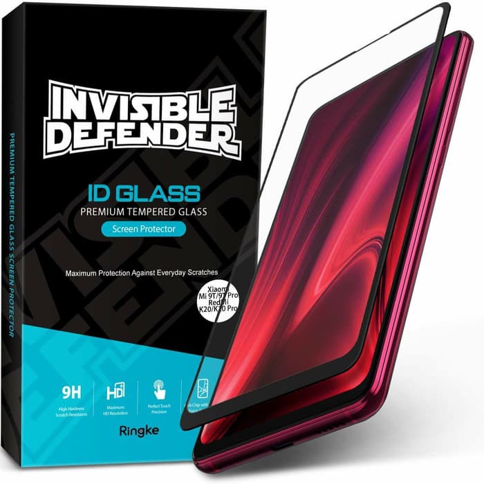 Ringke Invisible Defender Tempered Glass Redmi K20 / K20 Pro dan Mi9T