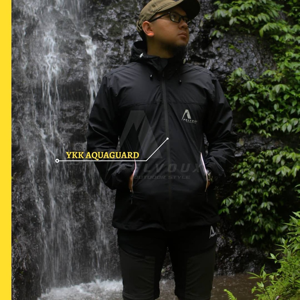 Thomgear Pelvoux Norris Rain Jacket Waterproof Windproof Jaket Tahan Air Norris Thomgear